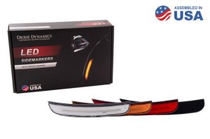 Dodge Charger Side Marker Light Assembly - Diode Dynamics - LED Sidemarkers - Amber Red - `15-`21
